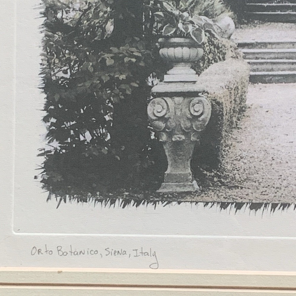 Framed Picture Orto Botanico Romantic Gardens in Siena Italy by Allan Blaustein - Picture 2 of 10